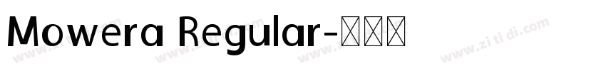 Mowera Regular字体转换